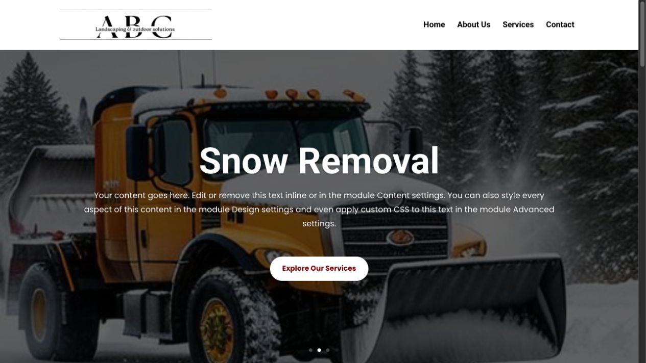 ABC Landscaping and Outdoor Solutions homepage