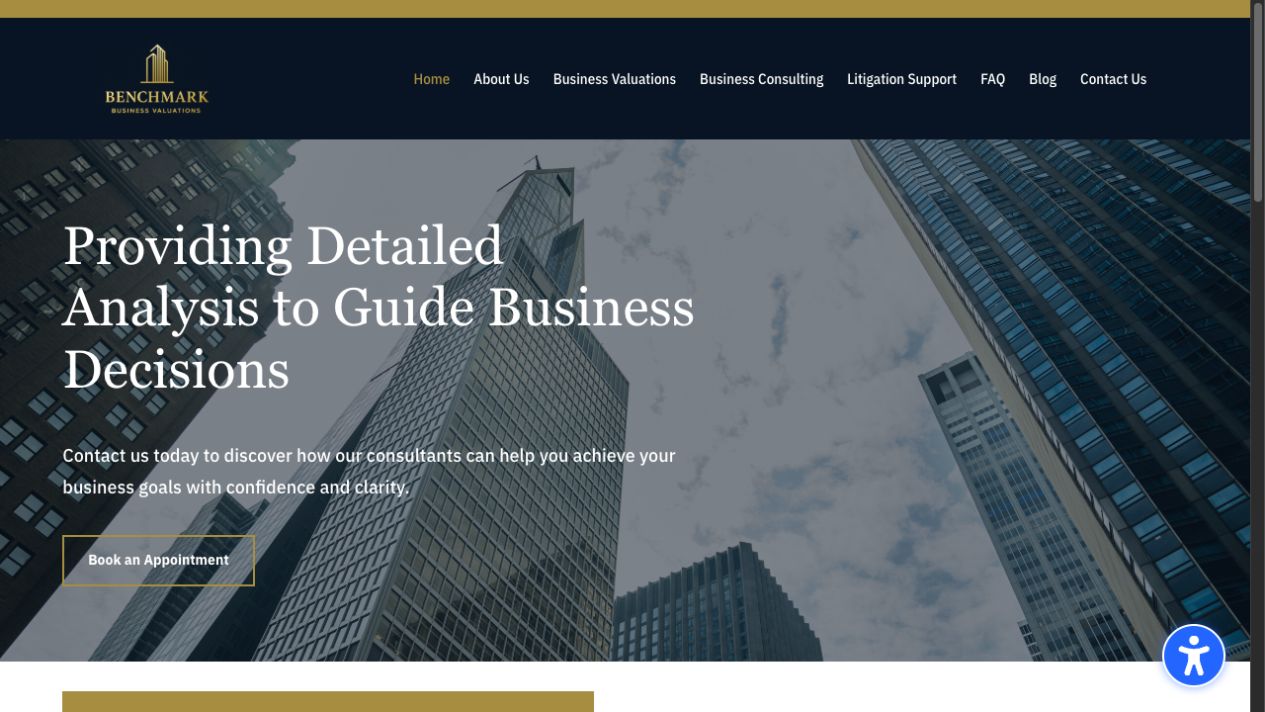 Benchmark Business Valuations homepage