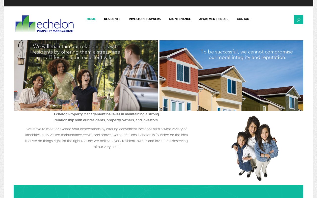 Echelon Property Management homepage