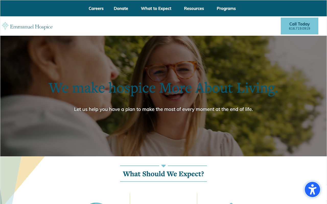 Emmanuel Hospice homepage