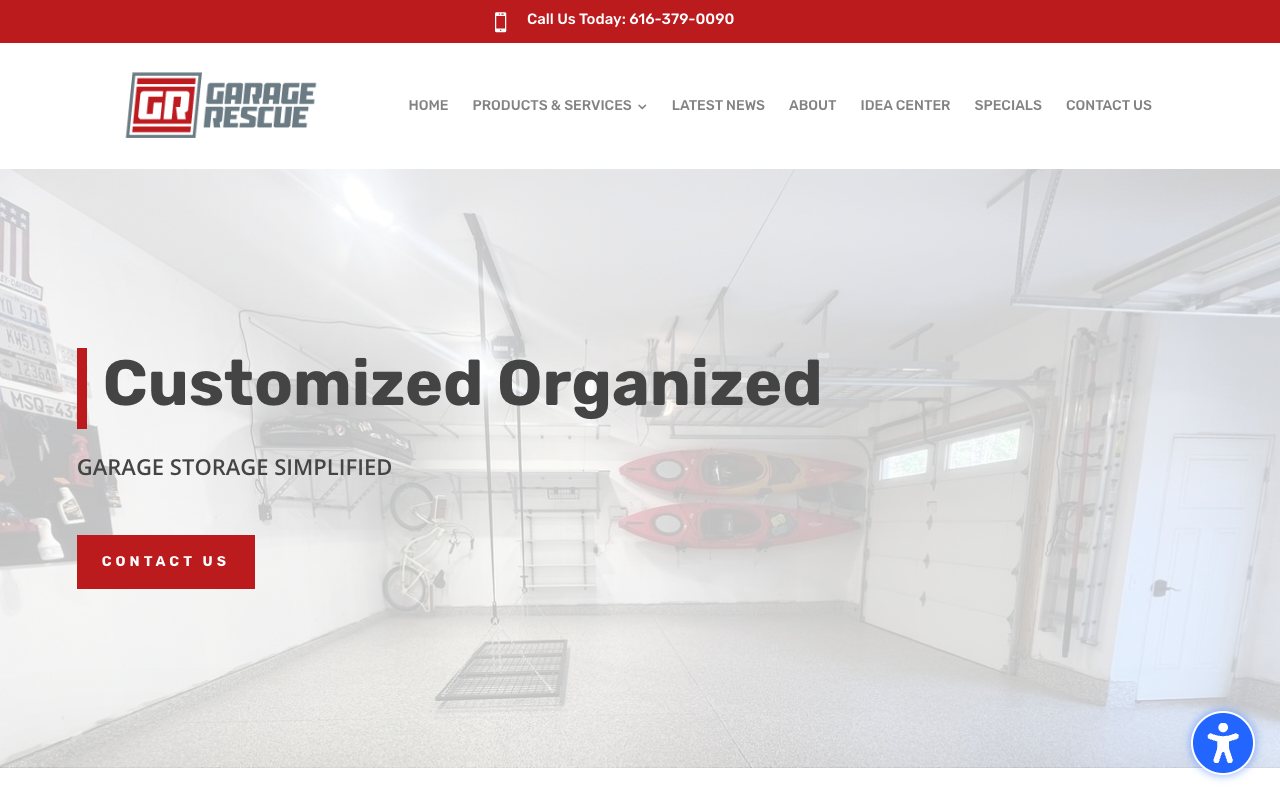 Garage Rescue GR homepage