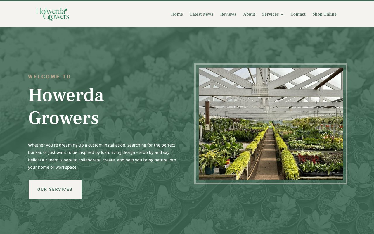 Holwerda Growers homepage