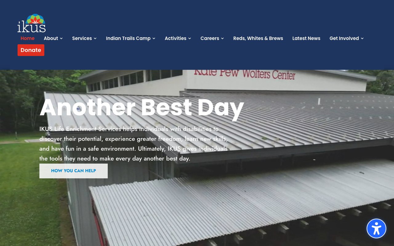 IKUS Life Enrichment Services homepage