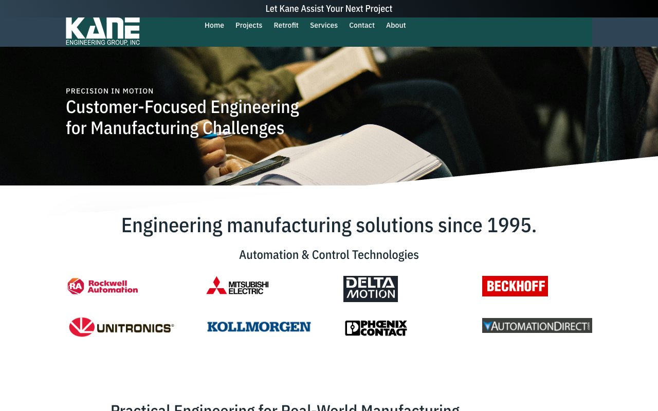 Kane Engineering homepage