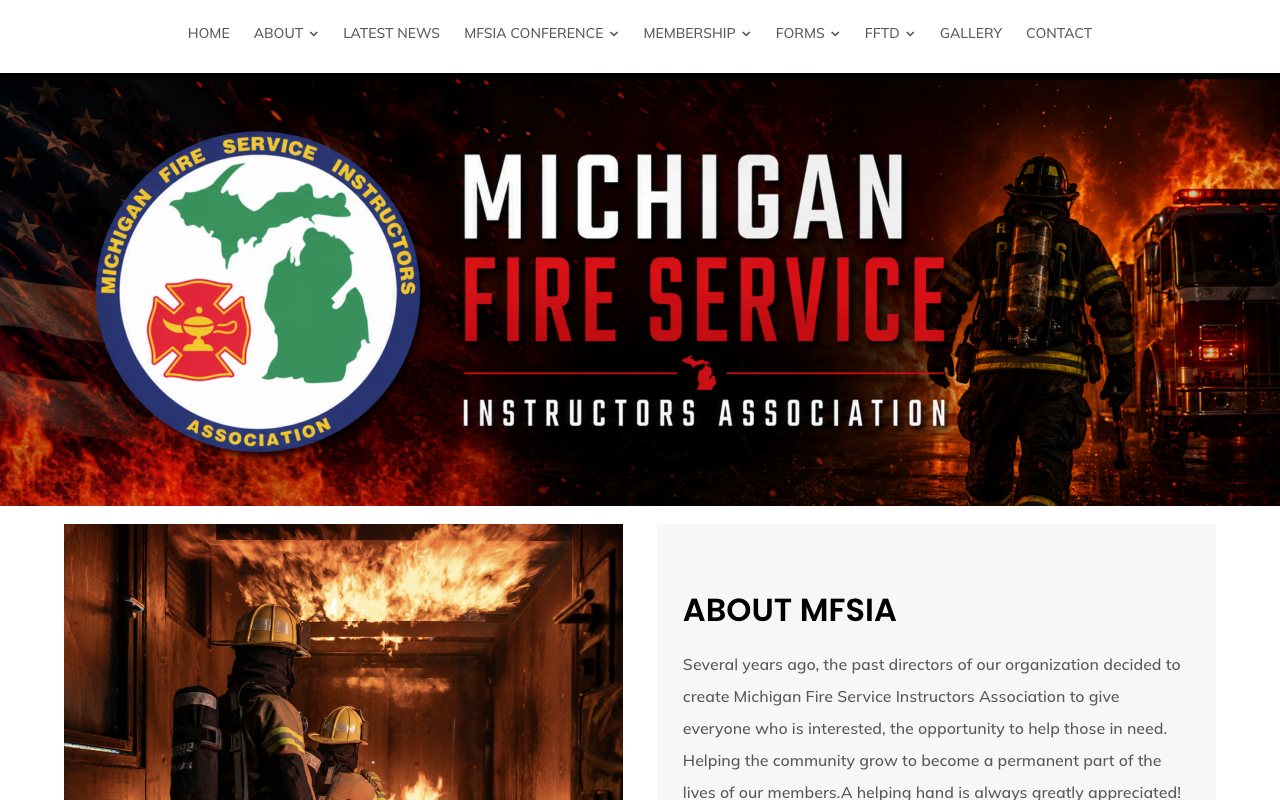 Michigan Fire Service Instructors Association homepage