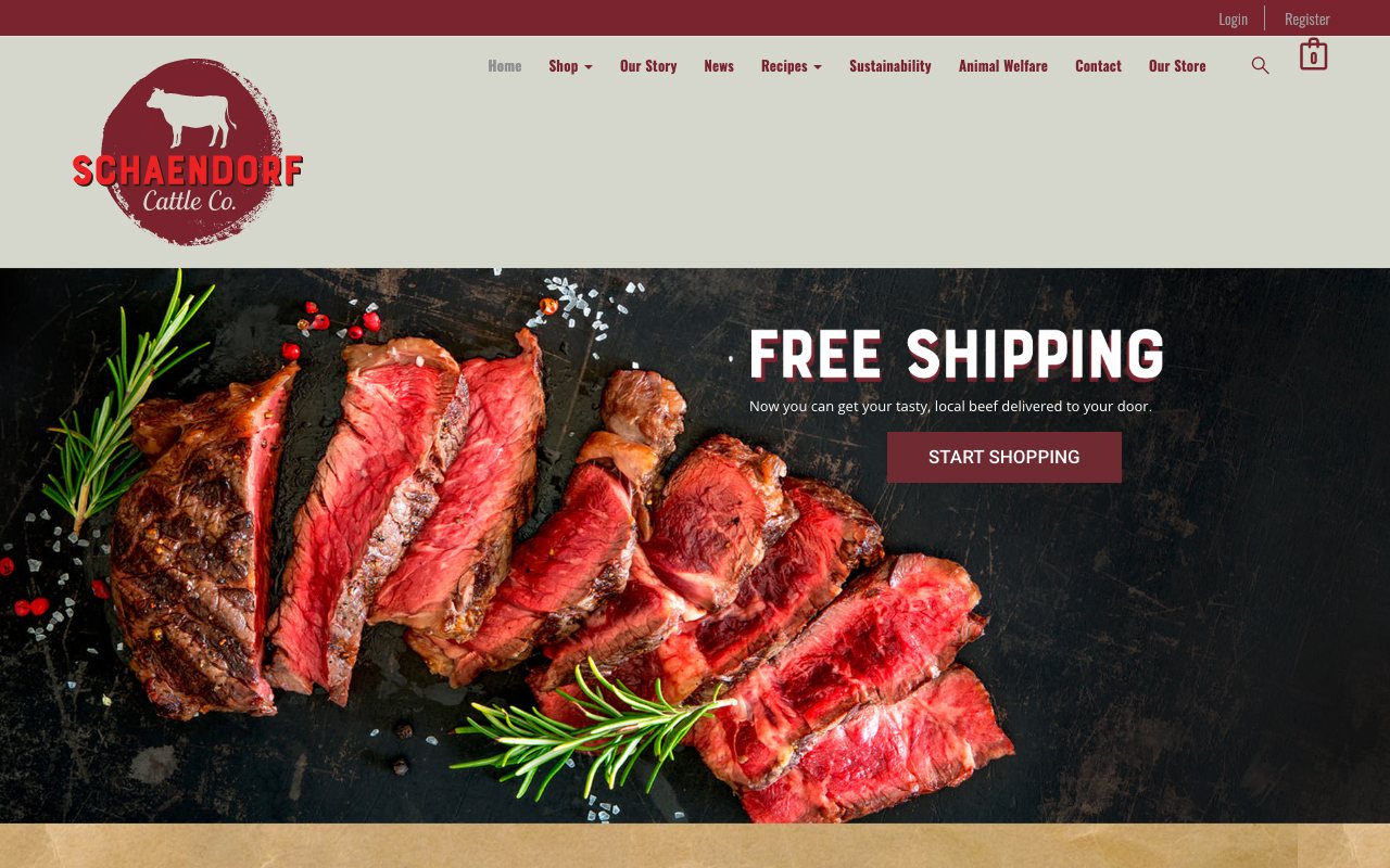 Schaendorf Cattle Company homepage