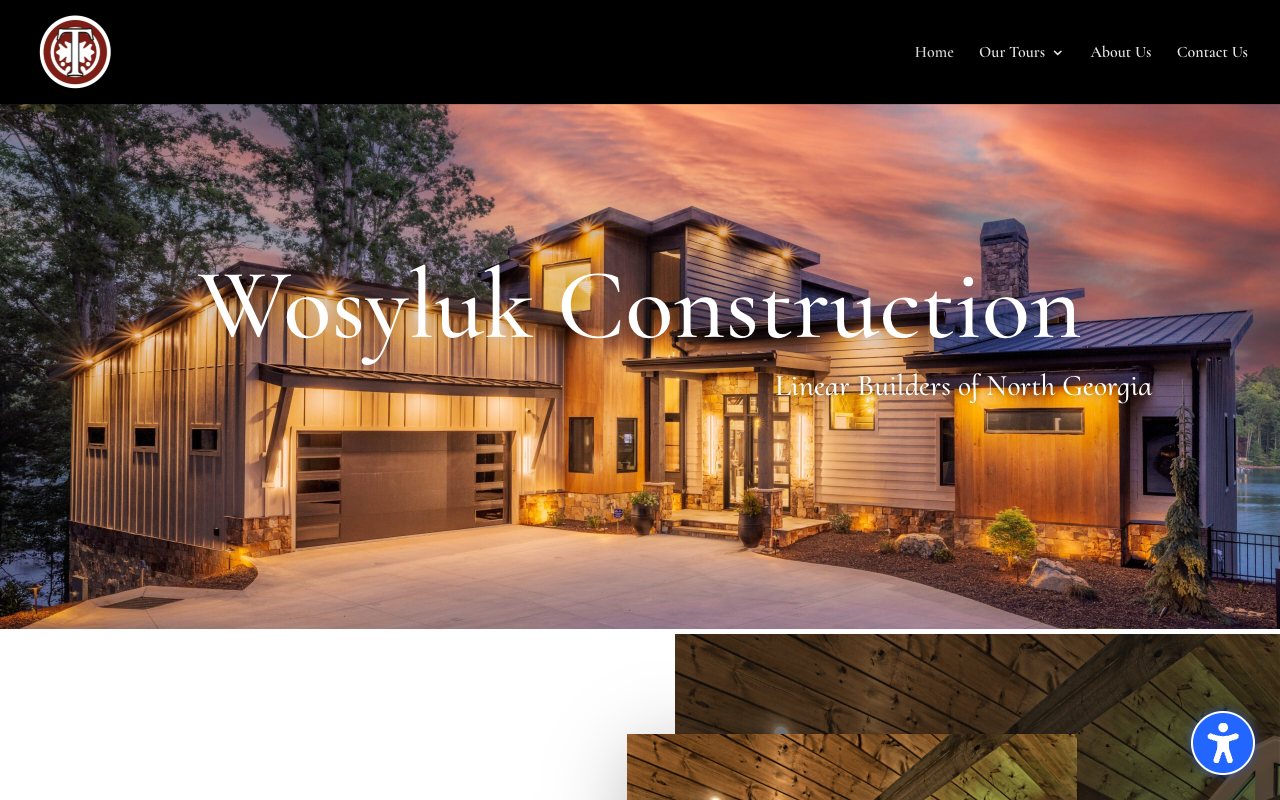 Wosyluk Construction homepage