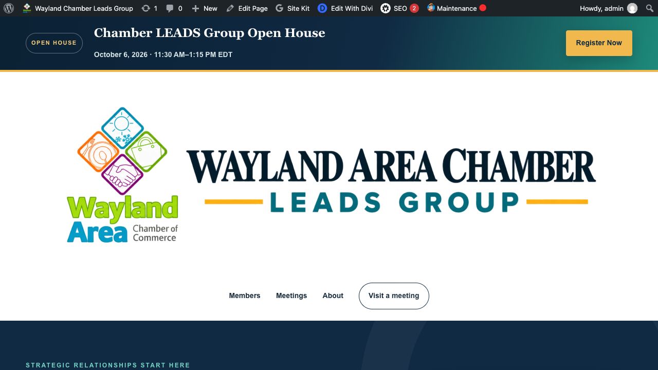 WCLeadsGroup.com homepage